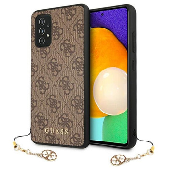 Kolekce Guess 4G Charms - pouzdro pro Samsung Galaxy A52 / A52S (hnědé)