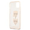 Karl Lagerfeld Glitter Karl & Choupette Head - Etui iPhone 13 (złoty)