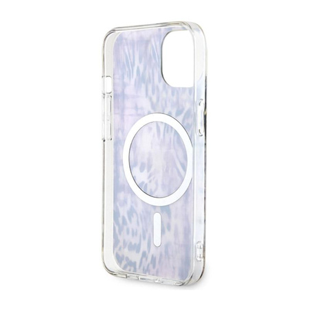 Guess Leopard MagSafe - iPhone 14 Tasche (Rosa)