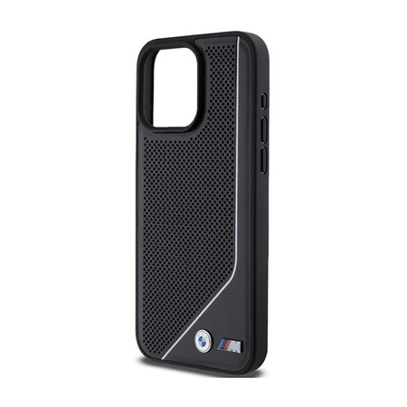 BMW Perforated Twisted Line MagSafe - iPhone 15 Pro Max Case (black)