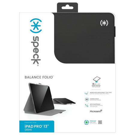 Speck Balance Folio - pouzdro pro iPad Pro 13" M5 (2025) / iPad Pro 13" M4 (2024) (černé)