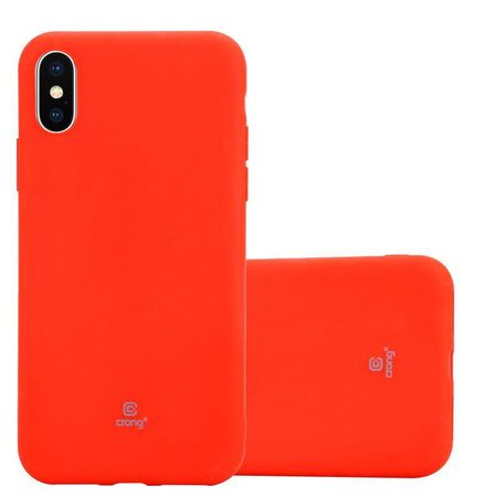 Crong Soft Skin Cover - iPhone Xs / X Case (red)
