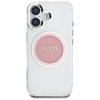 Guess IML Metal Colored Circle Classic Logo MagSafe - Case for iPhone 16 (pink)