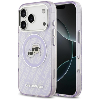 ETUI DO IPHONE 17 PRO do MAGSAFE KARL LAGERFELD ORYGINALNE FIOLETOWE CASE