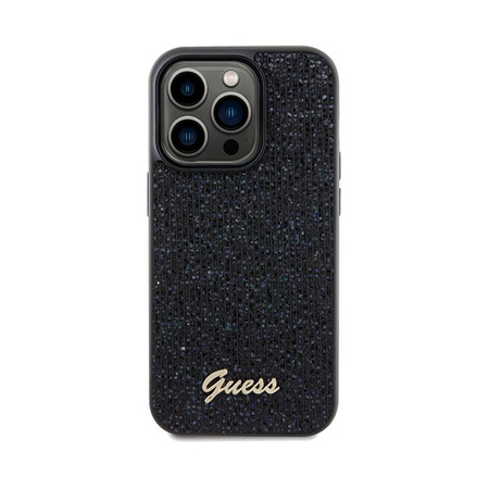 Guess Disco Metal Script - Case for iPhone 14 Pro Max (black)
