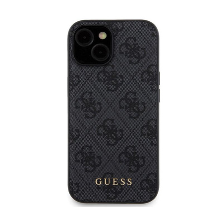 Guess Bundle Pack MagSafe 4G Metal Gold Logo - Case set + Power Bank 5000mAh MagSafe iPhone 15 (black)