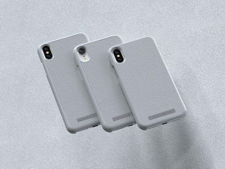 Nordic Elements Original Idun - Anyag tok iPhone XR készülékhez (világosszürke)