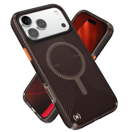 Speck Presidio Lux Grip MagSafe - iPhone 17 Pro Max Hülle (Luxusfarbe Matt / Orange)