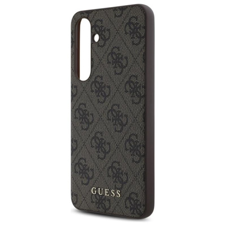 Guess 4G Metal Gold Logo - Case for Samsung Galaxy S24 FE (brown)