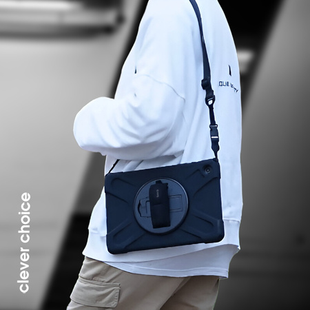 Crong Defender Plus - Panzerhülle für Samsung Galaxy Tab A11+ 10.9" (schwarz)