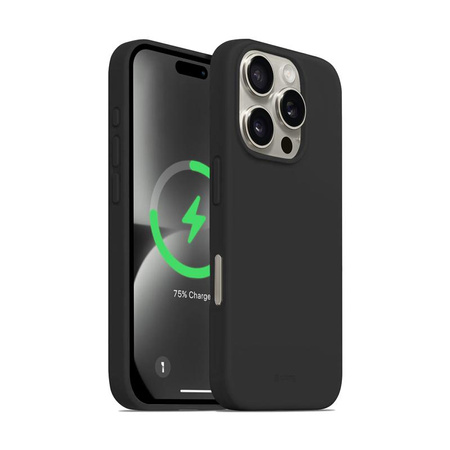 Crong színes tok mágneses tok - iPhone 16 Pro MagSafe tok (fekete)