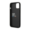 BMW Leather Carbon Blue Line - Case for iPhone 14 Plus (Black)