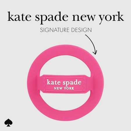Kate Spade New York Magnetický úchyt na smyčku - MagSafe držák na prst (Pom Pom Pink)