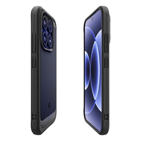 Spigen Rugged Armor - Custodia per Xiaomi 17 (nero opaco)