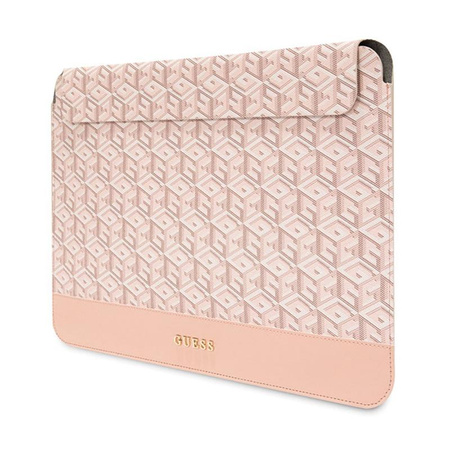 Guess GCube csíkos számítógépes tok - 14" notebook tok (rózsaszín)