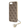 Guess 4G Charms Collection - iPhone 8 Plus / 7 Plus tok medállal (barna)