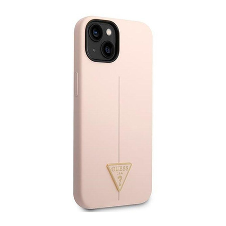 Guess Silicone Triangle Logo - iPhone 14 Plus Case (pink)