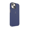 Speck CandyShell Pro + MagSafe - Coque pour iPhone 14 / iPhone 13 avec revêtement MICROBAN (Bleu de Prusse / Gris nuage)
