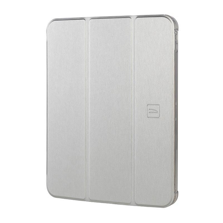 Tucano Satin Case - Case for iPad 11" (2025) / iPad 10.9" (2022) w/Magnet & Stand up with Apple Pencil holder (silver)