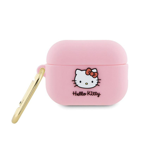 Hello Kitty Silicone 3D Kitty Head - pouzdro pro AirPods Pro 2 (růžové)