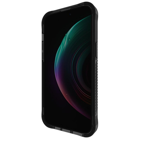 Case-Mate Tough Grip Plus D3O MagSafe - Étui pour iPhone 15 Pro Max (Fumé/Noir)