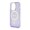 Guess Glitter Gold MagSafe - Case for iPhone 14 Pro Max (Purple)