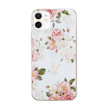 ETUI KWIATY DO IPHONE 12 MINI, Crong Wielokolorowe, Kwiatowe, Eleganckie