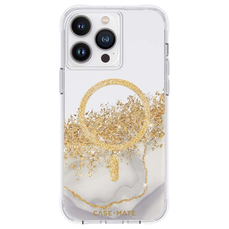 Case-Mate Karat MagSafe - iPhone 14 Pro Max Case Decorated with Gold (Marble)