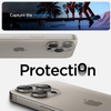 Spigen Optik Pro GLAS.TR EZ Fit Camera Protector 2-Pack - Lens protection glass for iPhone 17 Pro / 17 Pro Max / iPhone 15 Pro / 15 Pro Max / iPhone 14 Pro / 14