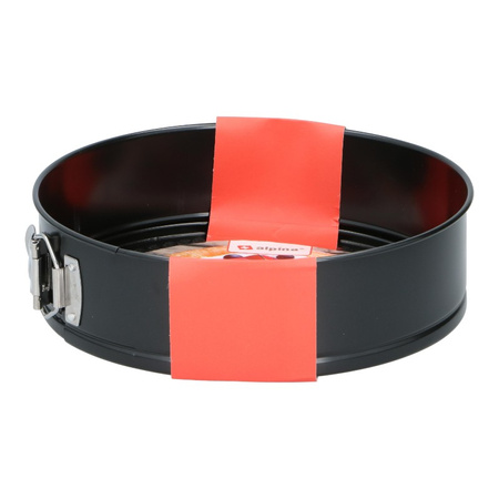 Alpina - Runde Backform / Kuchenform mit Antihaftbeschichtung 24x7 cm (schwarz)
