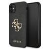 Pouzdro Guess Saffiano 4G Big Metal Logo - iPhone 11 (černé)