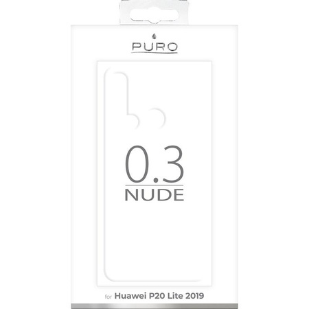 PURO 0.3 Nude - Huawei P20 Lite (2019) 6.4" (átlátszó) tok