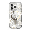 Speck Presidio Lux ClickLock & MagSafe - Pouzdro iPhone 16 Pro (Sunshine Daisies / Clear / Gold)