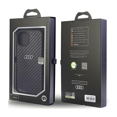 Audi Carbon Fiber - Case for iPhone 14 (Black)