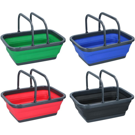 Dunlop - Folding basket with handles (Green)