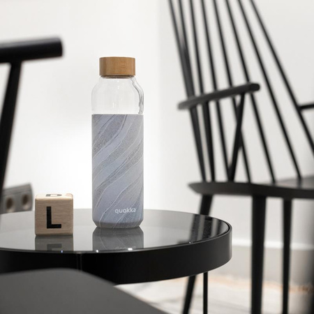 Quokka Flow - Bouteille d'eau en verre 660 ml (White Stone)
