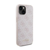 Guess 4G Metal Gold Logo - Coque pour iPhone 15 Plus (rose)