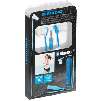 Grundig - In-ear headphones with Bluetooth adapter (blue)