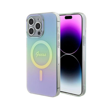Guess IML Iridescent MagSafe - iPhone 15 Pro Max Tasche (türkis)