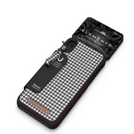 Nordic Elements Saeson Idun - Coque en matériau pour iPhone Xs Max (marron foncé)