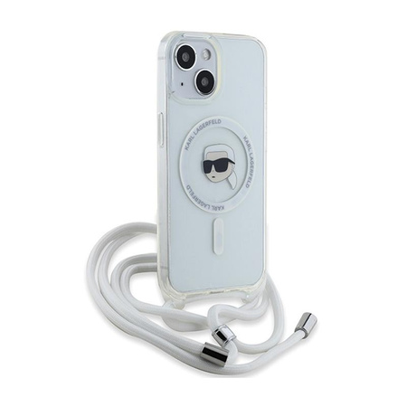 Karl Lagerfeld Crossbody IML Karl Head MagSafe - iPhone 15 / 14 / 13 Case (Transparent)