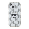Karl Lagerfeld IML Choupette Head & Monogram - iPhone 15 / 14 / 13 Hülle (Transparent)