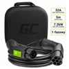 Green Cell - GC EV Type 1 7.2kW 32A 5m câble pour la recharge des VE