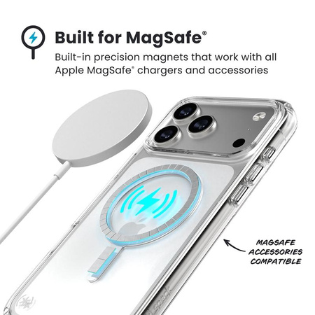 Etui do iPhone 17 Pro Max do MagSafe Speck Presidio Clear Oryginalne Case