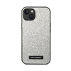 Karl Lagerfeld Glitter Plaque Logo - Etui iPhone 14 Plus (srebrny)