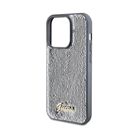 Guess Sequin Script Metal - iPhone 14 Pro Max Case (silver)