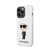 Karl Lagerfeld Silikon NFT Ikonik - Hülle für iPhone 14 Pro (Weiß)