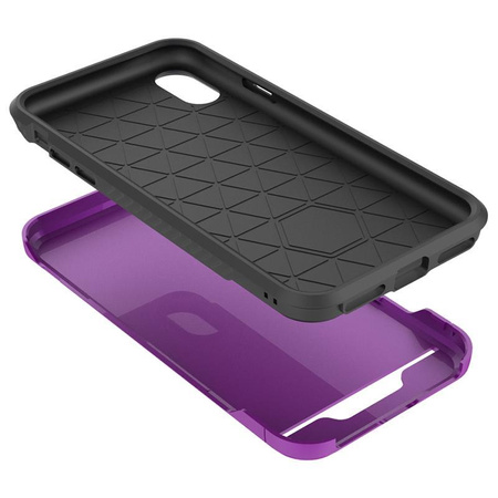 Zizo Star Diamond Hybrid Cover for iPhone X (Purple/Black)