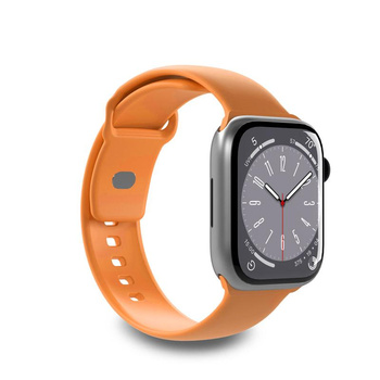 PURO ICON - Elastisches Armband für Apple Watch 38/40/41/42 mm (S/M & M/L) (Apricot)