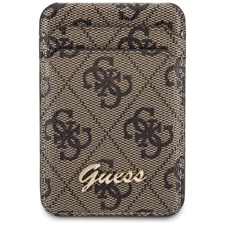 Guess Wallet Cardslot Stand MagSafe 4G Classic Logo - Magnetic wallet with stand function (brown)